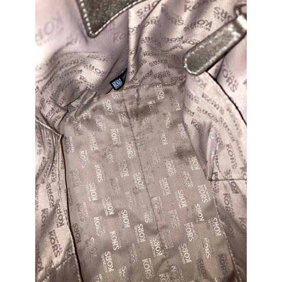 MICHAEL KORS, PUTER METALIC SAFFIANO LEATHER CROSSBODY BAG - Picture 15 of 16